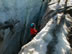 Student in an Ice Climbing Class